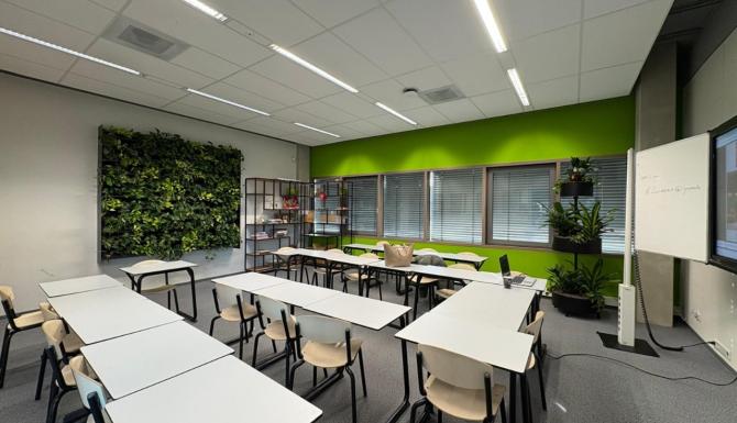 Groen klaslokaal Yuverta Den Bosch