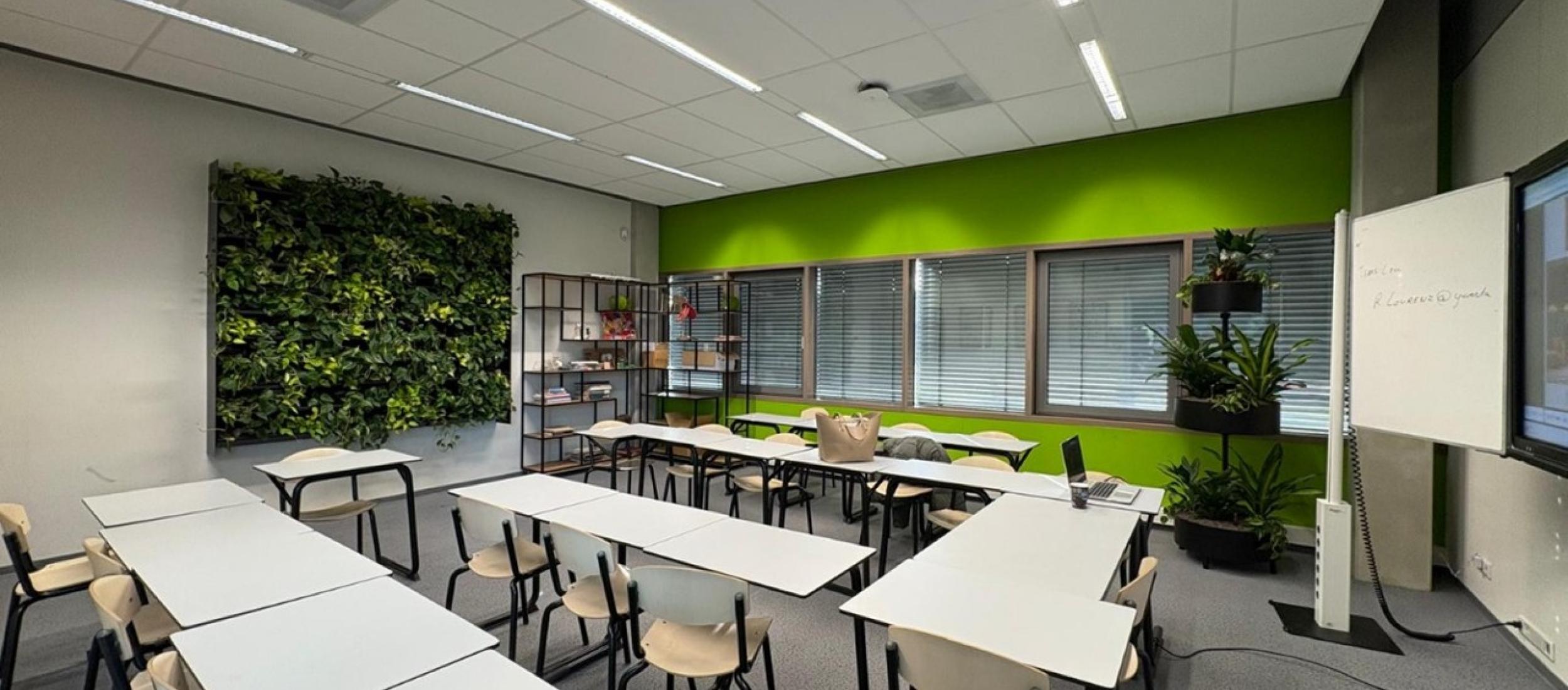 Groen klaslokaal Yuverta Den Bosch